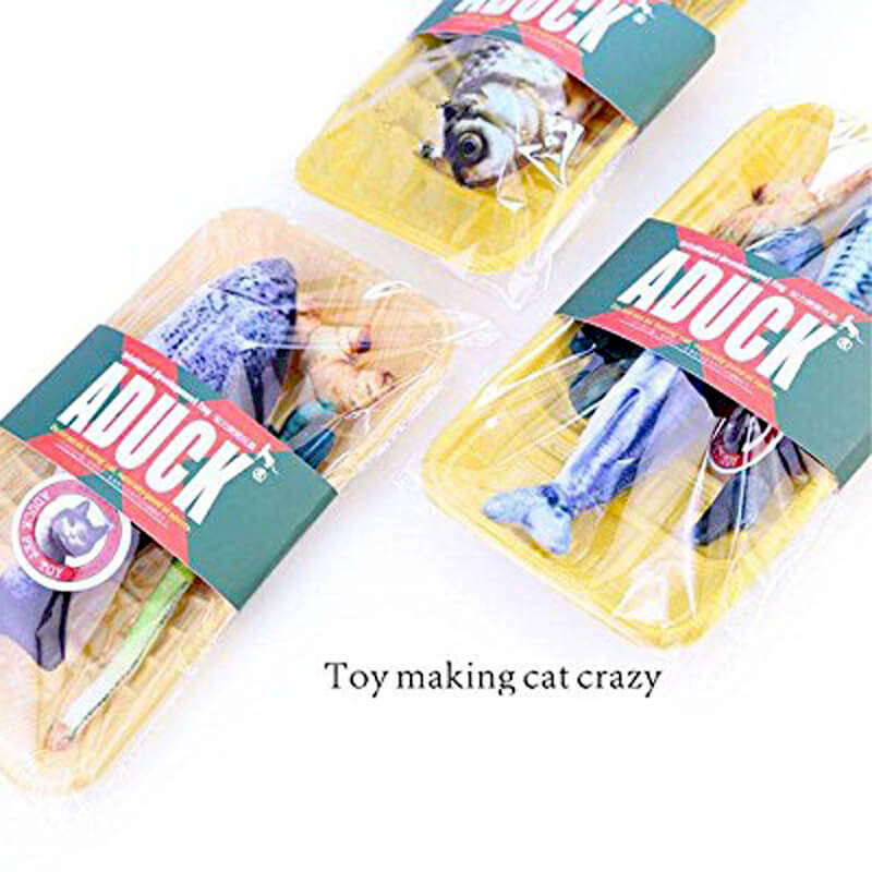 Aduck Simulation Catnip Fish Toys